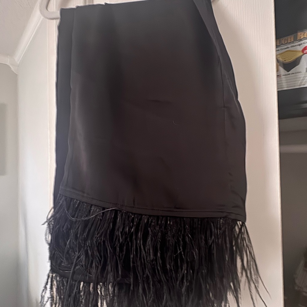Elegant Black Feathered pants